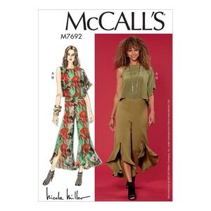 McCall's Misses TOP & PANTS M7692, Size A5 (6 - 14)